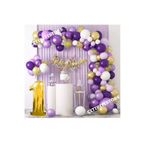 Çıtıpıtıstore Özel 1 Yaş Macaron Mor Balon Zinciri Seti, 879456854846999