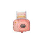 ÇITIPITISTORE Pembe Fotoğraf Makinası Folyo Balon, Doğum Günü Partisi Dekorasyonu