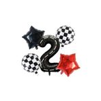 Çitipitistore Yarış Temalı Doğum Günü Folyo Balon Takımı 1 Yaş, 2