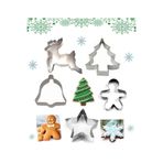 ÇITIPITISTORE Yılbaşı Kurabiye Kalıbı, Metal, 6 Parça Set