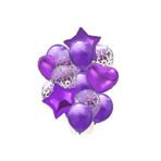 Çıtıpıtıstore Yıldız Kalp Balon Seti, MOR