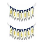 ÇITIPITISTORE Zikzak Banner Hayırlı Cumalar, Çok Renkli, Parti Malzemesi