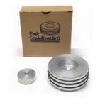 Çıtırtılı Sesler Plak Stabilizatörü + 7" Plak Adaptörü (Gümüş)