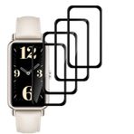 Citongkaiyuan CTong 【4 adet】Huawei Watch Fit Mini ile uyumlu koruyucu folyo, HD netliği, çizilmez, 3D tam kaplama, kabarcıksız, parmak izi bırakmayan ekran koruyucu folyo, Huawei Watch Fit Mini için