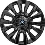 Citroen 15 Inç Jant Kapağı Amblemli Piano Black 4 Adet 1 Takım 206