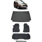 Citroen Berlingo 2012 Model 5d Premium Ekstra Havuzlu Paspas ve Bagaj Havuzu Set - Siyah