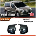 Citroen Berlingo 2012+ Uyumlu Yarasa Batman Ayna Kapagi Piano Black