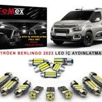Citröen Berlingo 2023 Araçlar için LED İç Aydınlatma Ampul Seti FEMEX Parlak Beyaz