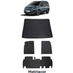 Citroen Berlingo 2024 Model 5d Premium Ekstra Havuzlu Paspas ve Bagaj Havuzu Set - Siyah