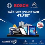 Citroen C-Elysee 1.6 Hdi Bosch Filtre Bakım Seti 2013-2020 EURO5