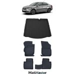 Citroen C-Elysee 2018 Model 5d Premium Ekstra Havuzlu Paspas ve Bagaj Havuzu Set - Siyah
