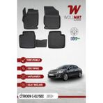 Citroen C Elysee Paspas 2012 2023 Arası 3D Havuzlu Paspas Seti - Siyah