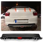 Citroen C Elysee Uyumlu Body Kit Difüzör 4 Çıkış Yuvarlak Siyah Model 2