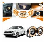 Citroen C Elysee Uyumlu, Universal Mercekli Led Angel Sis Farı, 76mm Turuncu Renk