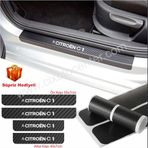 Citroen C1 4 Adet Karbon Kapı Eşiği Sticker