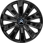 Citroen C2 16 Inç Jant Kapağı Amblemli Piano Black 4 Adet 1 Takım 213