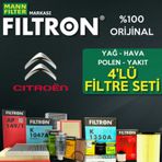 Citroen C4 1.6 E-hdi Mann Filtron Filtre Bakım Seti 2011-2015