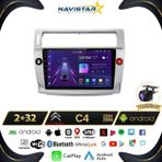 Citroen C4 2004-2009 Model 2GB + 64GB Android 13 Kablosuz Carplay Navigasyon Multimedya Sistemi