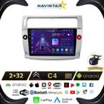 Citroen C4 2004-2011 Model 2GB + 64GB Android 13 Kablosuz Carplay Navigasyon Multimedya Sistemi