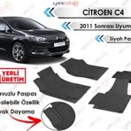 Citroen C4 2011 Sonrası Siyah Havuzlu Paspas