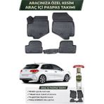 Citroen C4 2013 Model Aracınıza Özel Üretim Esnek Kauçuk Paspas Takımı + Hediyeli - Siyah