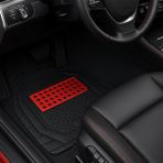 Citroen C4 Grand Picasso 2007 Uyumlu Havuzlu Ünıversal Pro Lıne Oto Paspas Siyah - Kırmızı