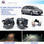 Citroen C4 HB 2004-2010 Beyaz Led Xenon Sis Farı Seti
