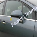Citroen C4 HB P.Çelik 2004-2010 8 Parça Krom Cam Çıtası