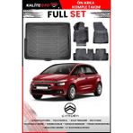 Citroen C4 Picasso 5 Koltuklu 2018 Model 4d Bagaj ve Pro Serisi Havuzlu Paspas Takımı - Siyah