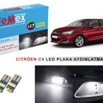 CITROEN C4 Plaka Aydınlatma Ampul Seti FEMEX Parlak Beyaz
