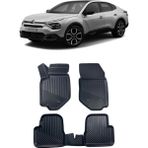 Citroen C4X Benzinli 2022 ve Sonrası Araca Özel Kauçuk 4d Havuzlu Paspas Takımı - Siyah