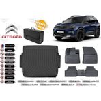 Citroen C5 Aircross 2019 Model Üst Bagaj Havuzu+4d Araca Özel Havuzlu Paspas Takımıı Rice - Siyah