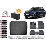 Citroen C5 Aircross 2020 Model Alt Bagaj Havuzu+4d Araca Özel Havuzlu Paspas Takımıı Rice - Siyah