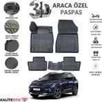 Citroen C5 Aircross 2022 Model Tam Uyumlu Kokusuz 3D Havuzlu Paspas - Siyah