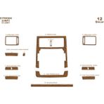 Citroen Jumpy Scudo Expert Konsol-Maun Kaplama 2007 12 Parça - Renkli - AÇIK MEŞE