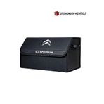 Citroen Marka Logolu Oto Bagaj Organizer Çanta Oto Bagaj Çantası 2 Bölmeli Suni Deri Boyutlar : 48 Cm X 31 Cm X 29 Cm