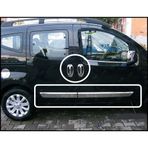 Citroen Nemo 2'li Krom Set Yan Kapı Çıtası ve Kapı Kolu Kromu