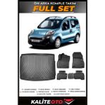 Citroen Nemo Bagaj Havuzu+4.5d Havuzlu Paspas Seti 2012 Model - Siyah