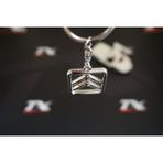 Citroen Uyumlu Logo Krom Metal Çift Yön Stil Anahtarlık