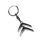 Citroen Uyumlu Logolu Anahtarlık Metal 3D Krom Araba Anahtarlığı