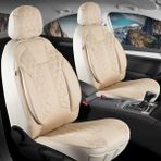 citroen Xsara Lüx Deri Detaylı Oto Koltuk Kılıfı Ön Arka Takım Cyrus Bej