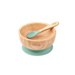 Citron 1073599 Green Vakum Tabanlı Organik Bambu Kase Seti