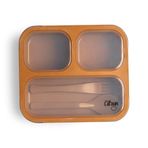 Citron 1286845 Karamel Çatal ve Kaşıklı Bento Beslenme Kutusu Seti