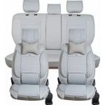 Citron C3 Air Cros Uyumlu Yarı Deri Oto Koltuk Bel Destekli 5 Li Set Elite Gri