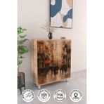 City Vibe 4 Raflı Ayakkabılık Antre Hol Çok Amaçlı Ayakkabı Dolabı - Ahşap