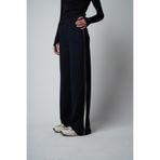 citycenterfashion Kadın Bel Lastik Bağlama Yanlar Biyeli Bol Paça Modal Kumaş Pantolon cty-abr-7202