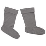 CityComfort Çizme çorabı, erkek ve genç, polar iç ayakkabı, lastik çizmeler için, termal çorap, erkek çizmeleri için, numara 41-46, Gri, 43-44