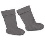 CityComfort Çizme çorabı, kadınlar ve gençler, polar termal çoraplar, lastik çizmeler için, sıcak tutan çorap, bayan beden 36-41, Gri, 40-41