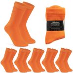 CityComfort Kadın baldır çorabı, nefes alan çorap, kadın, çoklu paket, Turuncu-6'lı Paket, 36-40