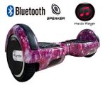 Citymate CS-600 Kasa Mor Uzay Grafity 6.5 Bluetooth Hoparlörlü Elektrikli Kaykay Hoverboard ve Çanta